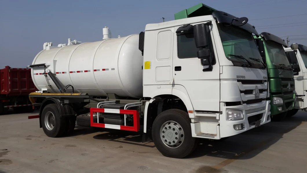 10 Cubic Meter Vacuum Tanker Sinotruk HOWO 12, 000 Liters Sludge Sewer Suction Vacuum Tanker Sewage Trucks Rhd