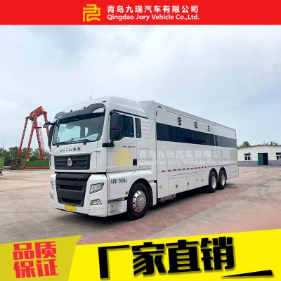 Tout nouveau véhicule de commande d'urgence Sinotruk HOWO 6X4 toutes roues motrices prêt à l'emploi FAW Beiben Dongfeng Shacman Foton deuxième camion camion spécial robuste