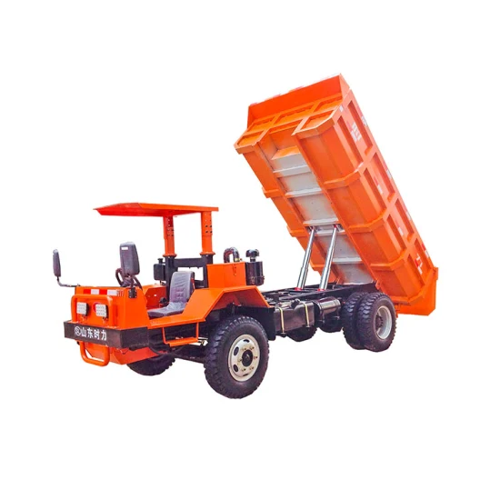 Camion à benne minière à six roues haute capacité de 8 tonnes pour les opérations à grande échelle