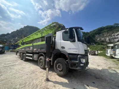 Bon prix offre spéciale pour les machines d'équipement de construction d'occasion 2020 camions à pompe à bétonnière 59m Zoom Lion fabriqué en Chine