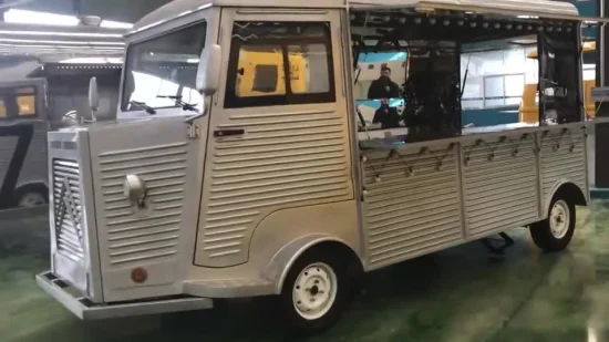 Electric Street Fast Food Cart Ice Cream Vending Truck Mobile Vintage Car Hot Dog Cuisine Remorque Van